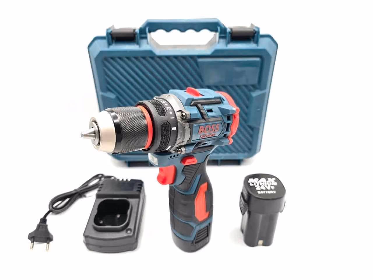 دریل-شارژی-۲۴-ولت-براشلس-سه-نظام-فلزی باس-اقلام