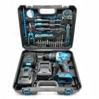 دریل-شارژی-گیربکسی-چکشی-۱۴۸-ولت-طرح-ماکیتا-مدل-MV05-اقلام-همراه