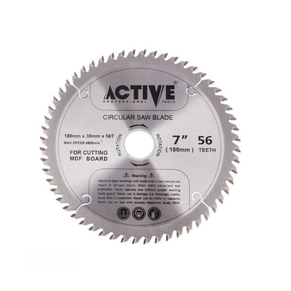 تیغ اره الماسه MDF اکتیو 180 میلیمتر 56TCG مدل ‏AC-5918