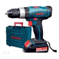دریل-پیچ-گوشتی-چکشی-شارژی-رونیکس-14-ولت-مدل-8614