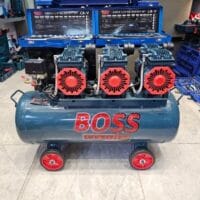 کمپرسور باد باس مدل 100L ظرفیت ۱۰۰ لیتر سایلنت سه موتوره