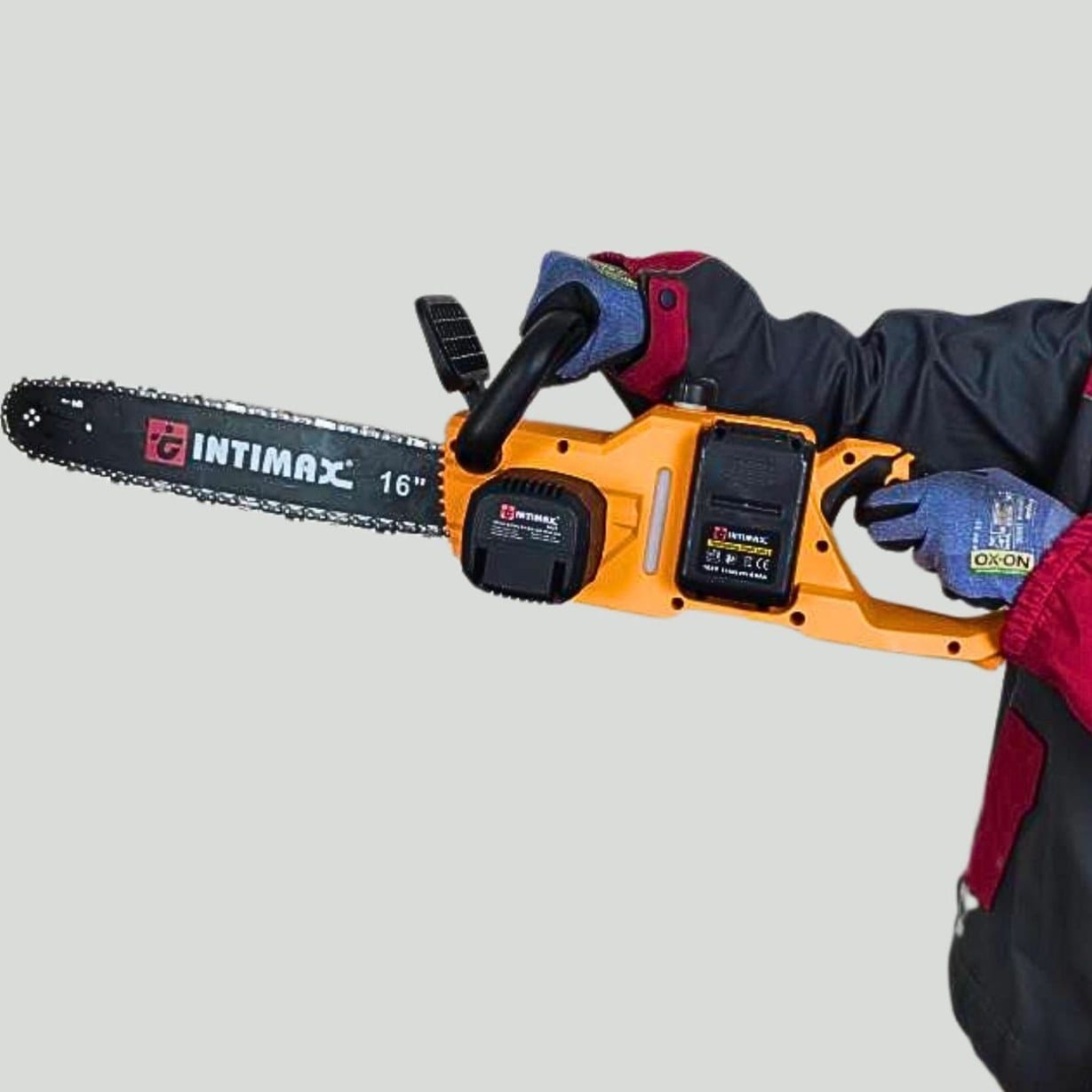 تصویر وارد شده از ترب اره زنجیری شارژی اینتیمکس مدل 0487 سایز ۴۰ سانتی باتری ۱۶۸ ولت