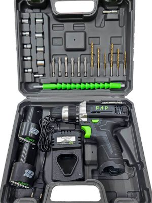 CD122502 دریل شارژی pap مدل CD-1225 اصلی سبز رنگ - Image 1